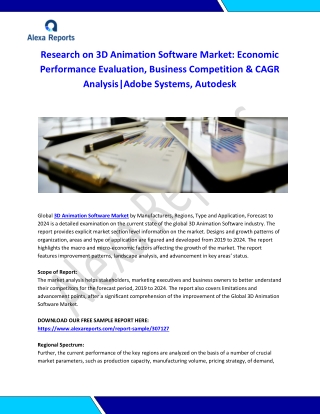 Global 3D Animation Software Market Analysis 2015-2019 and Forecast 2020-2025