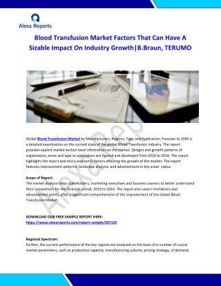 Global Blood Transfusion Market Analysis 2015-2019 and Forecast 2020-2025