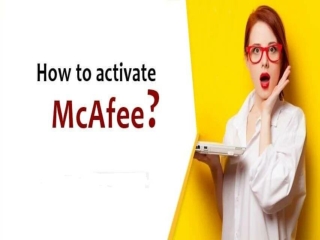 How to activate mcafee