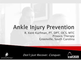 Ankle Injury Prevention