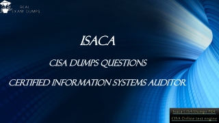 Isaca CISA Dumps | PDF Key To Success | {2020}
