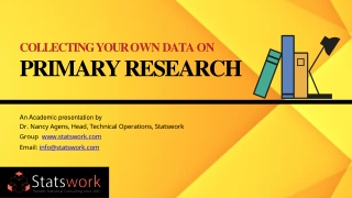 Collecting your own data-Primary research | Data Collection Services – Stastwork