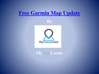 Free Garmin Map Update