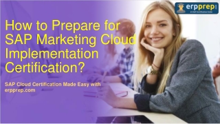 How to Prepare for SAP Marketing Cloud Implementation Certification