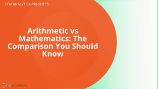Arithmetic vs Mathematics: The Comparison You Should Know