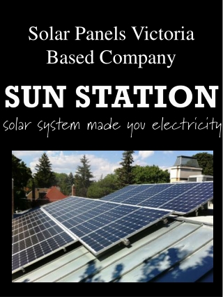 Solar Panels Victoria Based Company