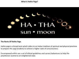 What Is Hatha Yoga?