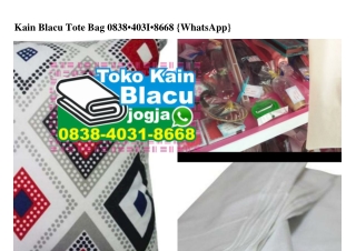 Kain Blacu Tote Bag Ô838–4Ô31–8668[wa]