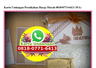 Kartu Undangan Pernikahan Harga Murah Ô818-Ô771-6413[wa]