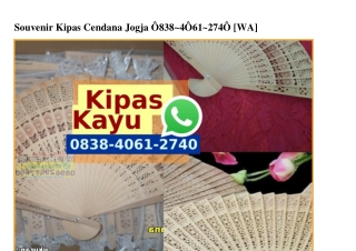 Souvenir Kipas Cendana Jogja Ô838 4Ô6I 274Ô[wa]