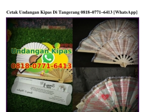 Cetak Undangan Kipas Di Tangerang Ö818~Ö771~6413[wa]