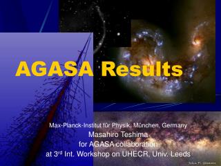 AGASA Results