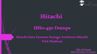 Updated Hitachi HH0-450 Dumps - Tips to Pass HH0-450  Exam