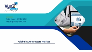 Global Autoinjectors Market – Analysis and Forecast (2018-2024)