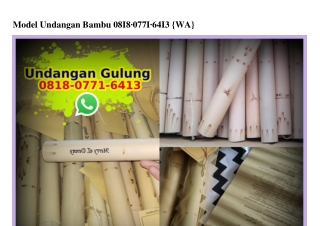 Model Undangan Bambu O8I8-O77I-64I3[wa]