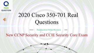 CCNP and CCIE Security Core 350-701 SCOR Exam Questions