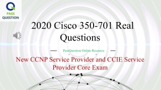 New Cisco 350-501 SPCOR Exam Questions