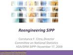 Reengineering SIPP