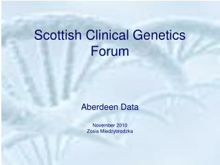 Scottish Clinical Genetics Forum