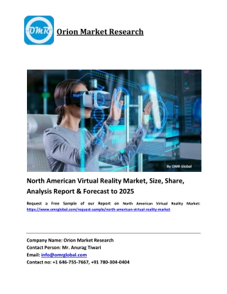 North American Virtual Reality Market Size, Industry Trends, Share and Forecast 2019-2025