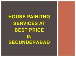 House Painting Services at best price in Secunderabad