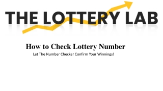 Want to Confirm your Next Winnings?