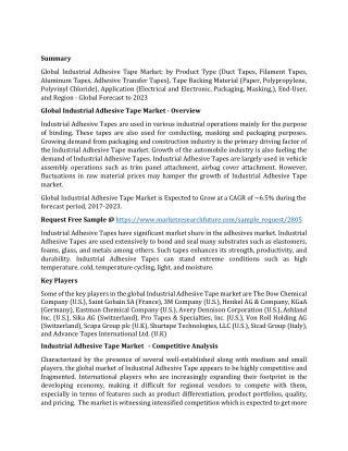 Industrial Adhesive Tape Market