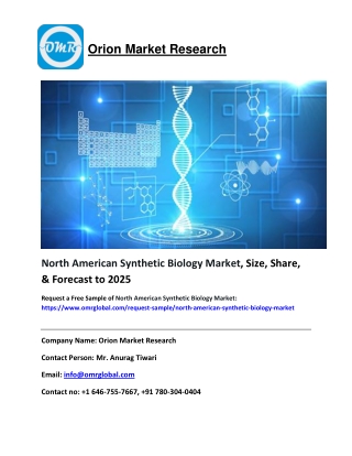 North American Synthetic Biology Market, Size, Share, & Forecast to 2025