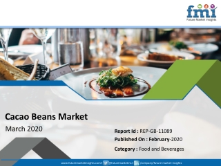 Cacao Beans Market: Clear Understanding of The Competitive Landscape and Key Product Segments