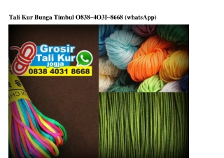 Tali Kur Bunga Timbul Ô838-4Ô31-8668[wa]