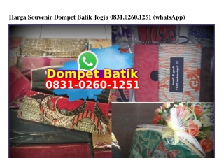 Harga Souvenir Dompet Batik Jogja O831~O26O~1251[wa]