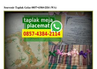 Souvenir Taplak Gelas O857.4384.2114[wa]