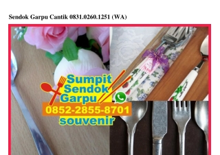 Sendok Garpu Cantik O83I-O26O-I25I[wa]