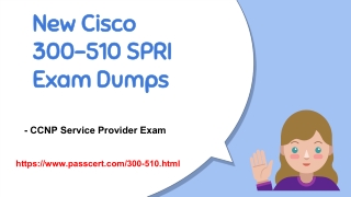 2020 Cisco 300-510 SPRI Exam Dumps