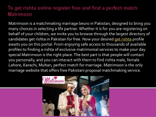 get rishta