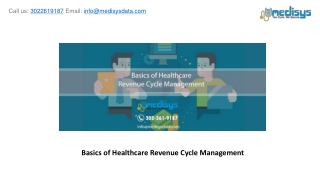 Basics of Healthcare Revenue Cycle Management