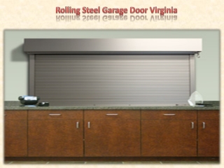 Rolling Steel Garage Door Virginia