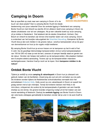 Camping Doorn