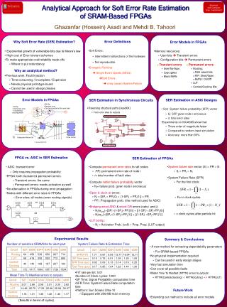 Analytical Approach for Soft Error Rate Estimation of SRAM-Based FPGAs