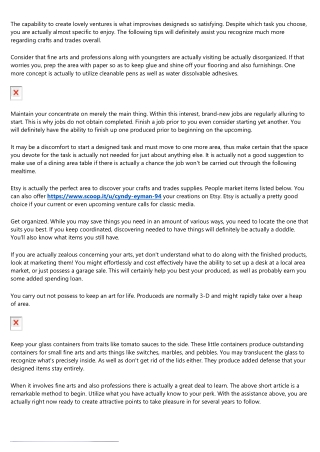Fine Arts And Also Trades Tips You Need To Review