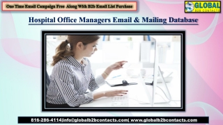 Hospital Office Managers Email & Mailing Database