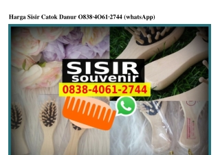 Harga Sisir Catok Danur 0838.4061.2744[wa]