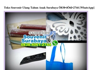 Toko Souvenir Ulang Tahun Anak Surabaya 0838–4061–2744[wa]
