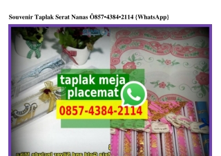 Souvenir Taplak Serat Nanas 0857•4384•2114[wa]