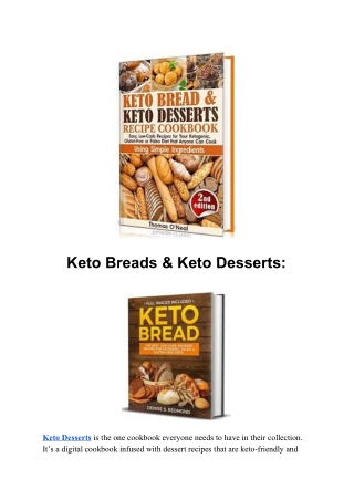 Keto Breads & Keto Desserts: