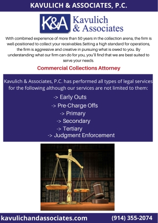 Commercial Collection Attorney | Kavulich and Associates