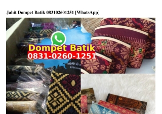 Jahit Dompet Batik 083I·0260·I25I[wa]