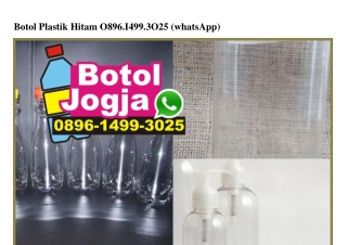 Botol Plastik Hitam Ö896 1499 3Ö25[wa]