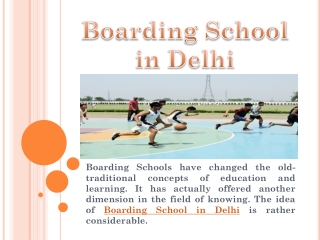 Best Boarding Schools in Delhi