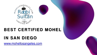 Best Certified Mohel in San Diego - Infant & Adult Circumcisions